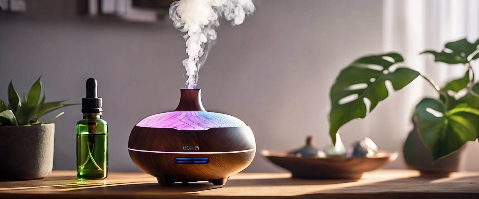 Aromatherapy diffuser setup