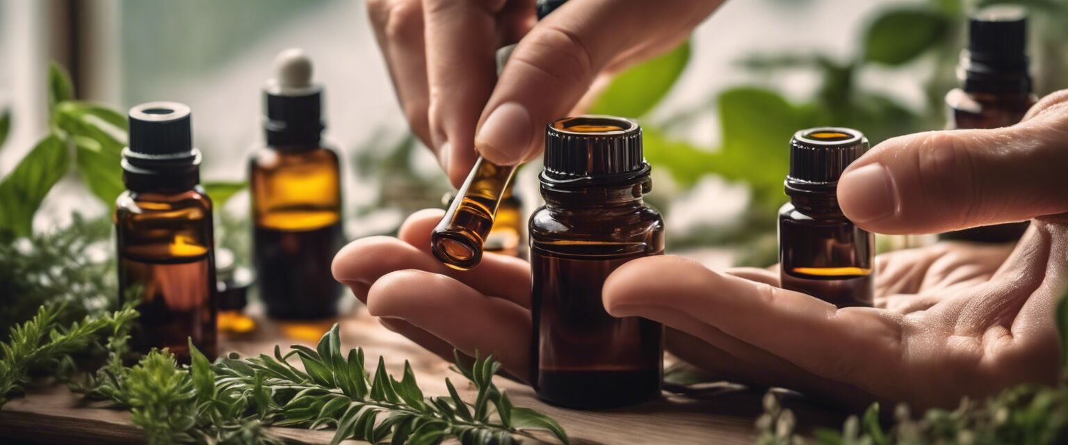 Applying essential oils for skincare